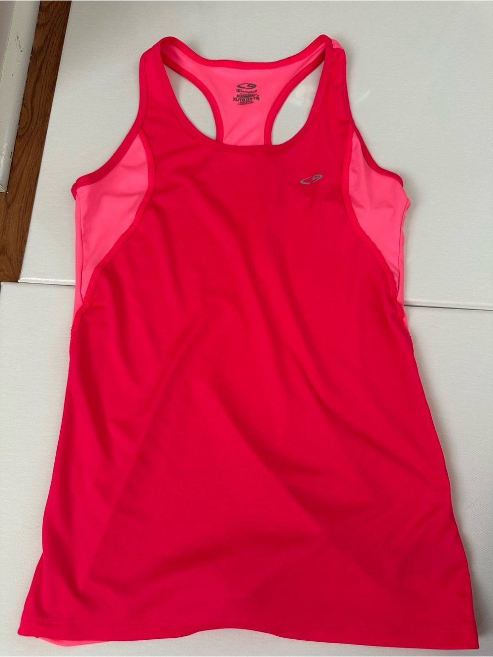 Girls Champion Neon Pink Racerback Sports Tank